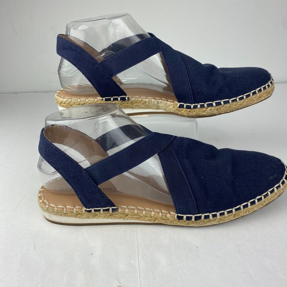 Lucky Brand Navy Espadrille Sandals